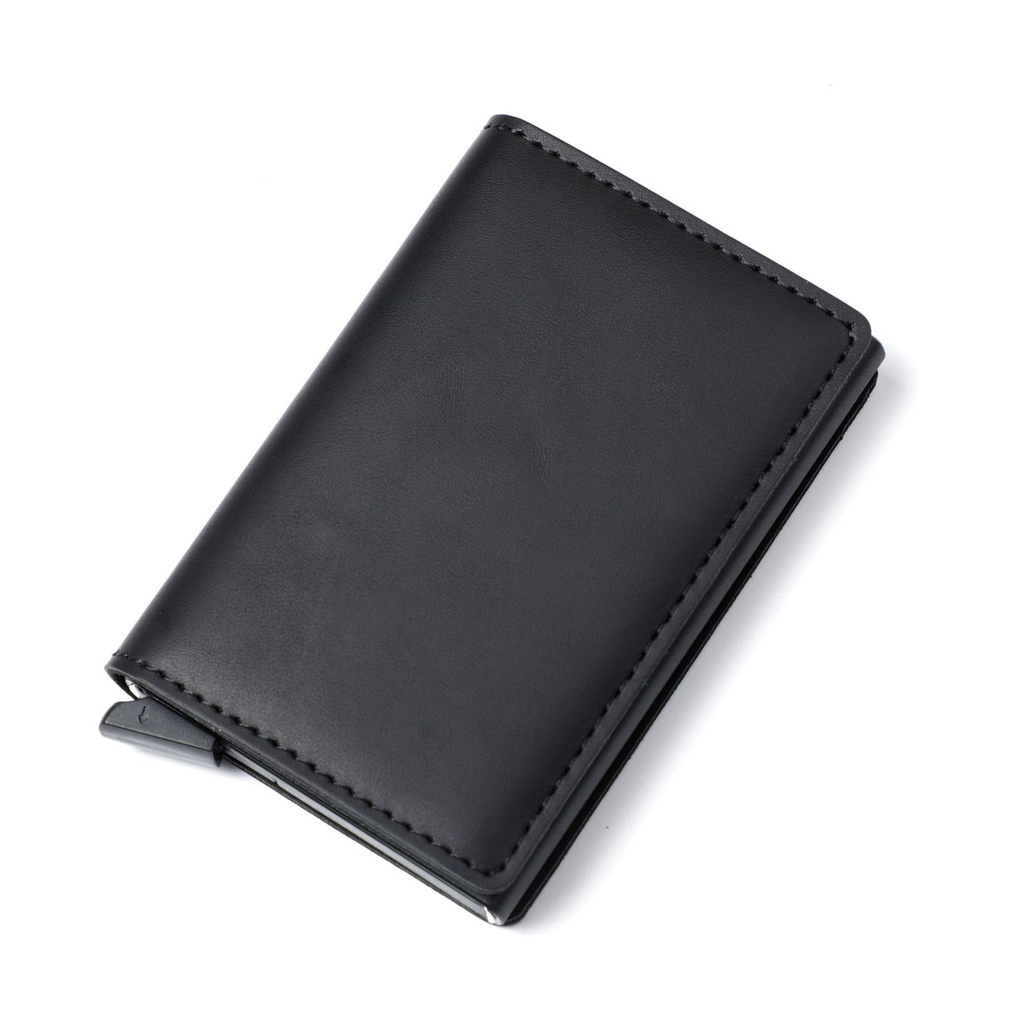 Shield Anti-theft Brush Ultra-thin Credit Card Aluminum Alloy Card Case Metal Men's Multi-card Wallet