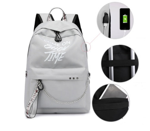 Primary school backpacks rechargeable casual backpacks