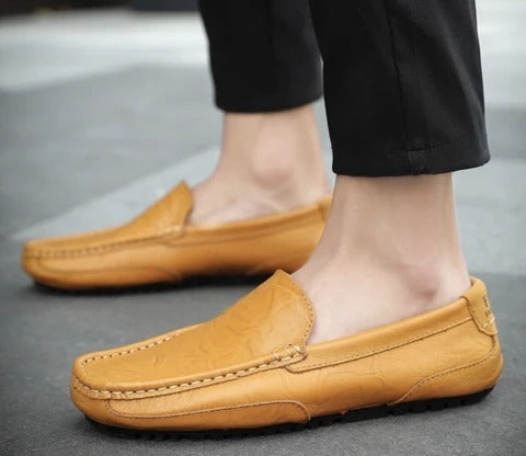 Leather casual leather shoes soft leather men's shoes