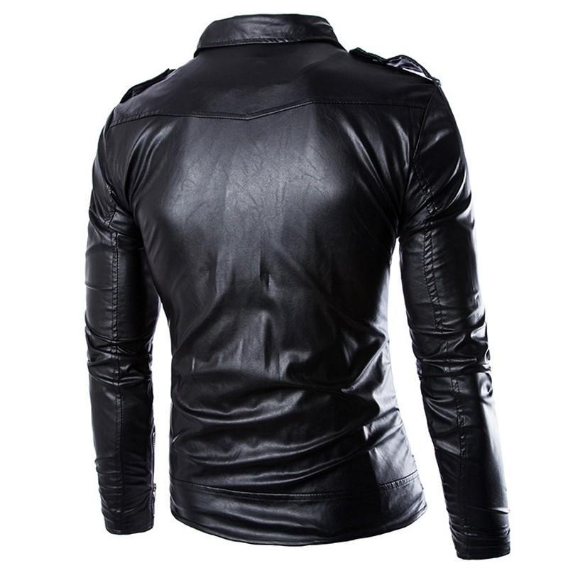 Men's PU leather jacket