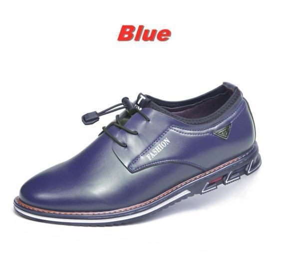 Leather shoes round toe trend shoes comfortable men's shoes