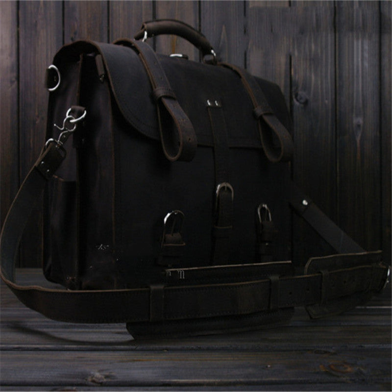 Crazy Horse Leather Travel Bag