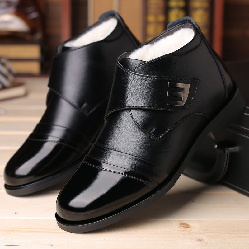 Leather business casual shoes