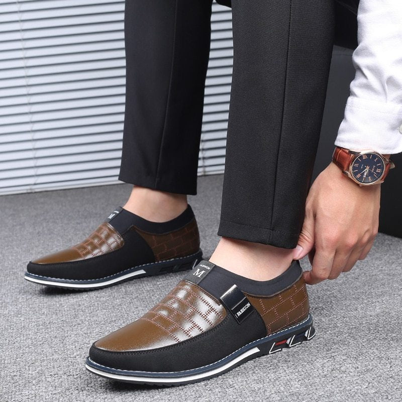 Men's casual leather shoes