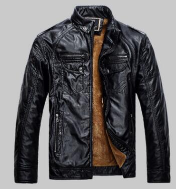 Distressed Style Leather Jacket