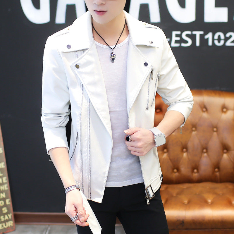 PU leather jacket trendy men's jacket