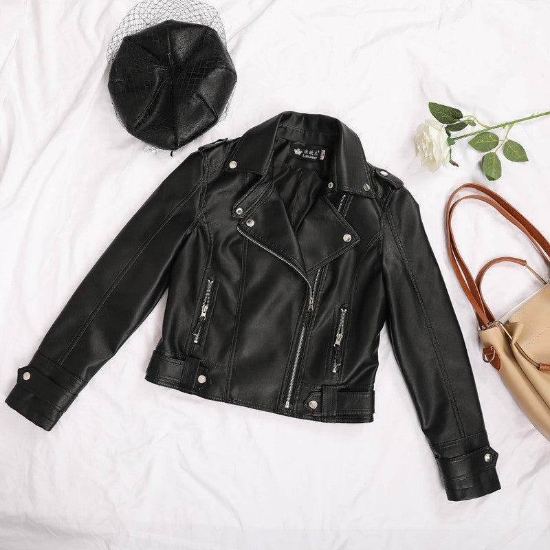 Korean Slim Leather Jacket