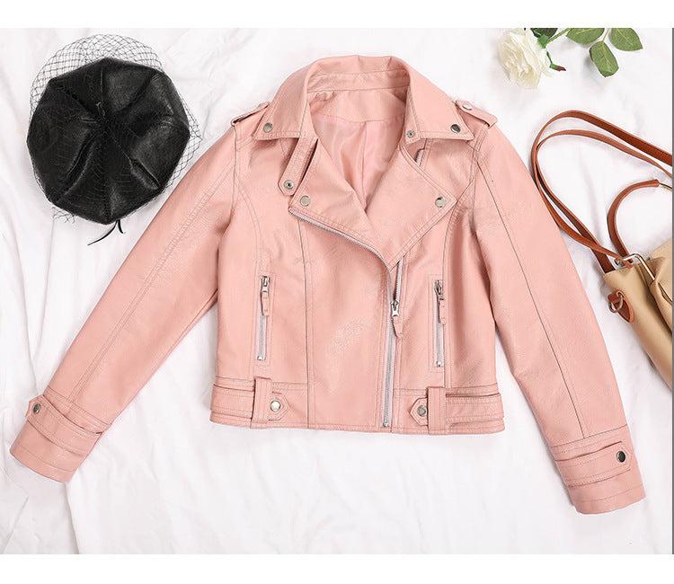 Korean Slim Leather Jacket