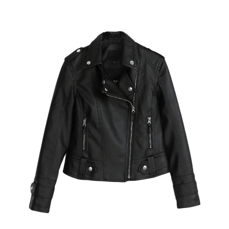 Korean Slim Leather Jacket