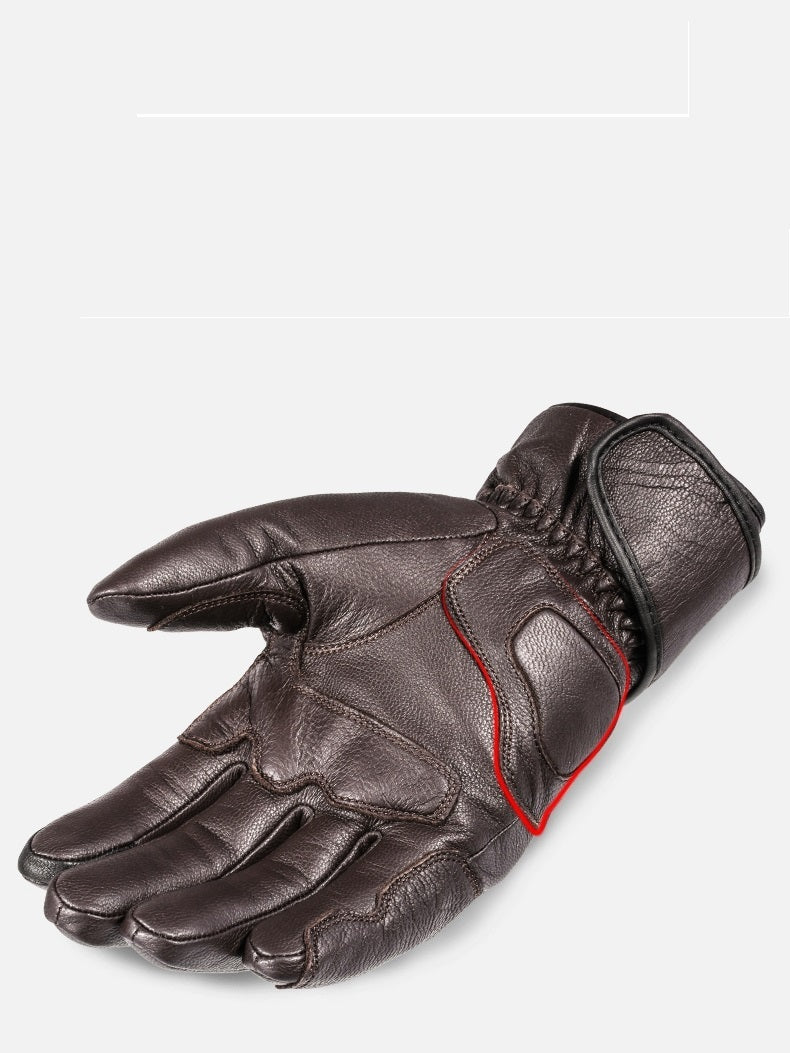 Men'S Winter Motorcycle Leather Gloves