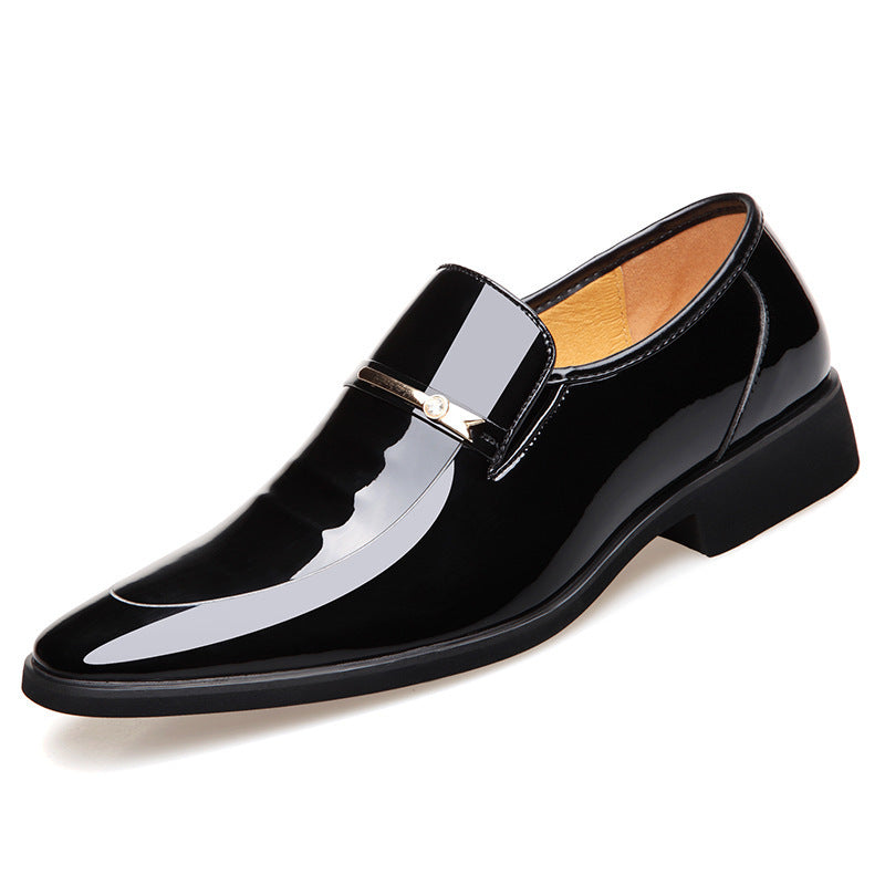 Pointed Bright Leather Patent Leather Business Formal Wear Casual Men'S Leather Shoes Wedding Shoes