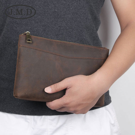 Youth Trendy Handbags Men's Wallets RFID Antimagnetic Long Zipper Bag