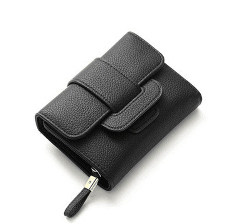 Tri-fold Female Clamshell Small  And Multifunctional Female Clutch