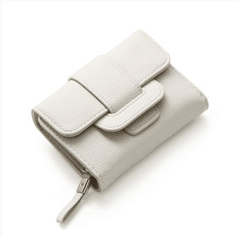 Tri-fold Female Clamshell Small  And Multifunctional Female Clutch