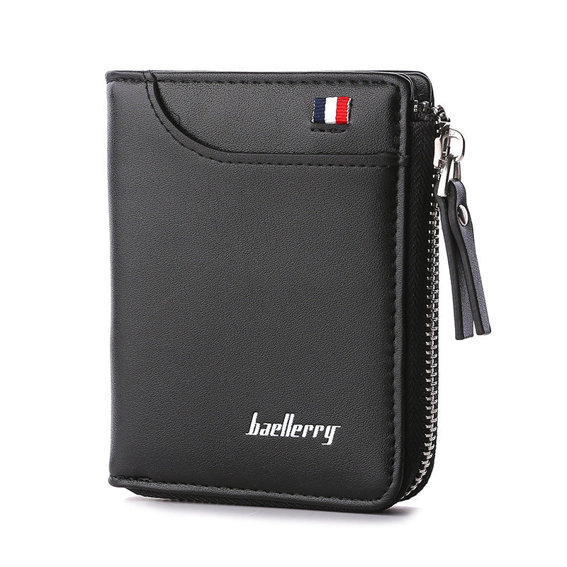 Men's Zipper Wallet, Driver's License Card Case, Men's Wallet