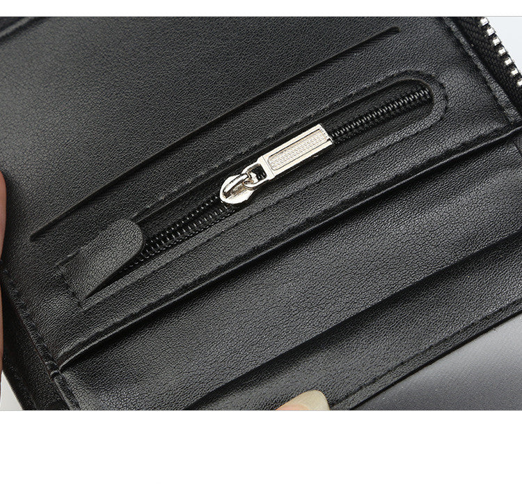 Men's Zipper Wallet, Driver's License Card Case, Men's Wallet