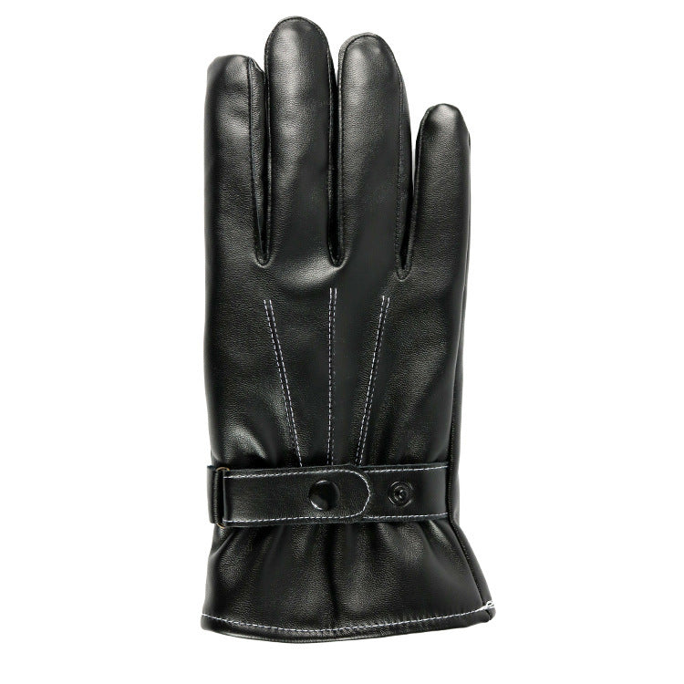 Leather touch gloves