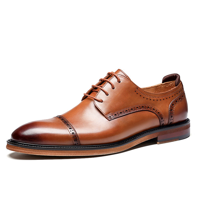 Men's Leather Shoes Business British Men's Shoes