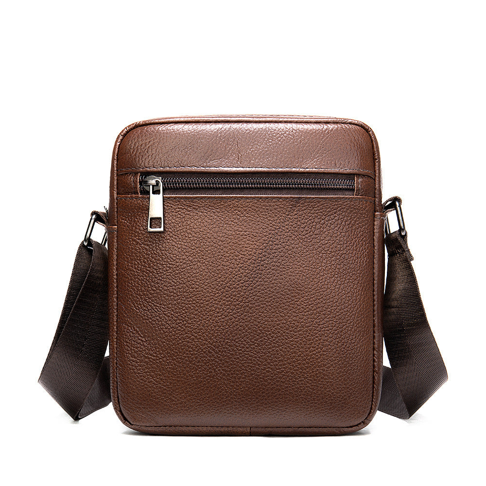 Business Men's Leather Small Shoulder Bag