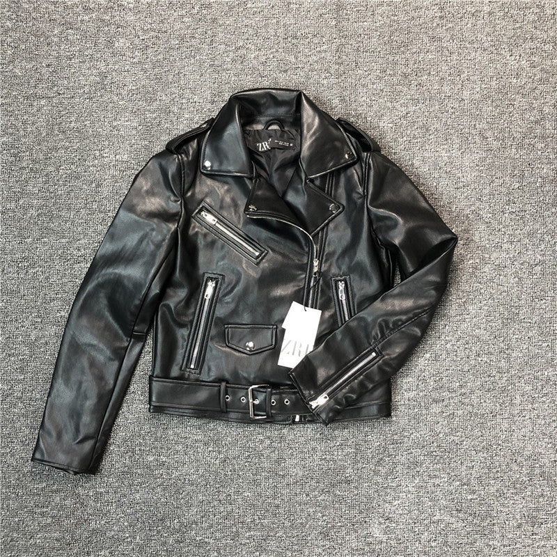 Women's leather jacket