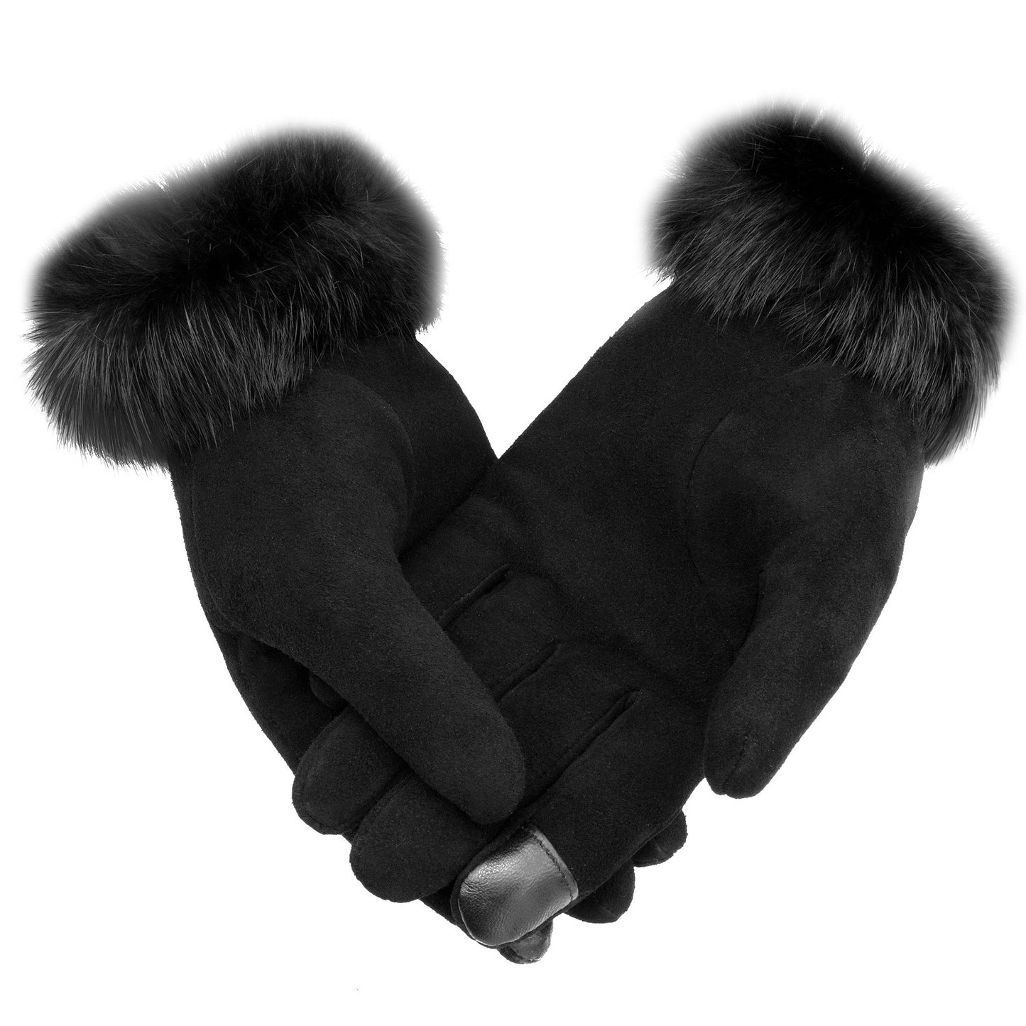 Warm and cold proof leather gloves