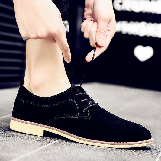 Men's suede leather shoes