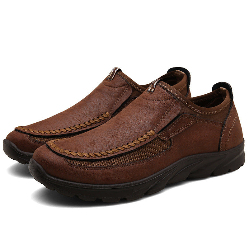 Men's casual leather shoes