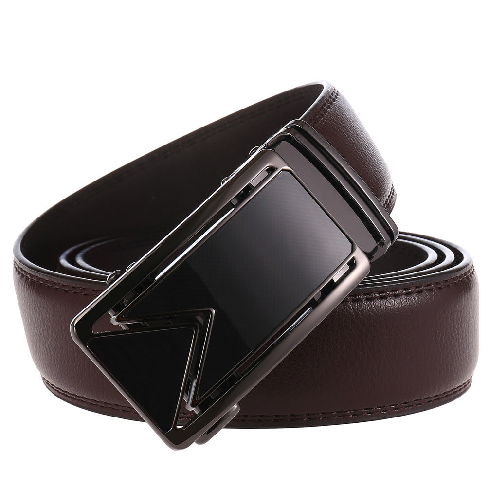 Men's automatic buckle belt