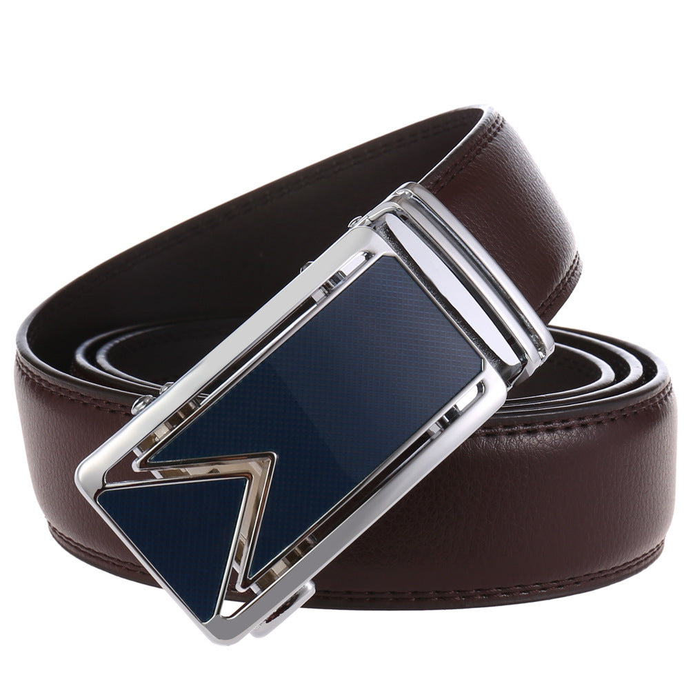 Men's automatic buckle belt