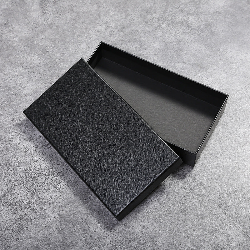 Long wallet box Beautiful black gift box