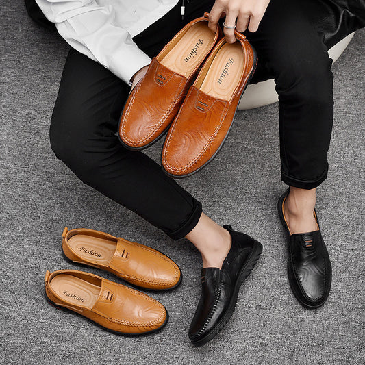 Men's casual leather shoes