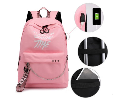 Primary school backpacks rechargeable casual backpacks