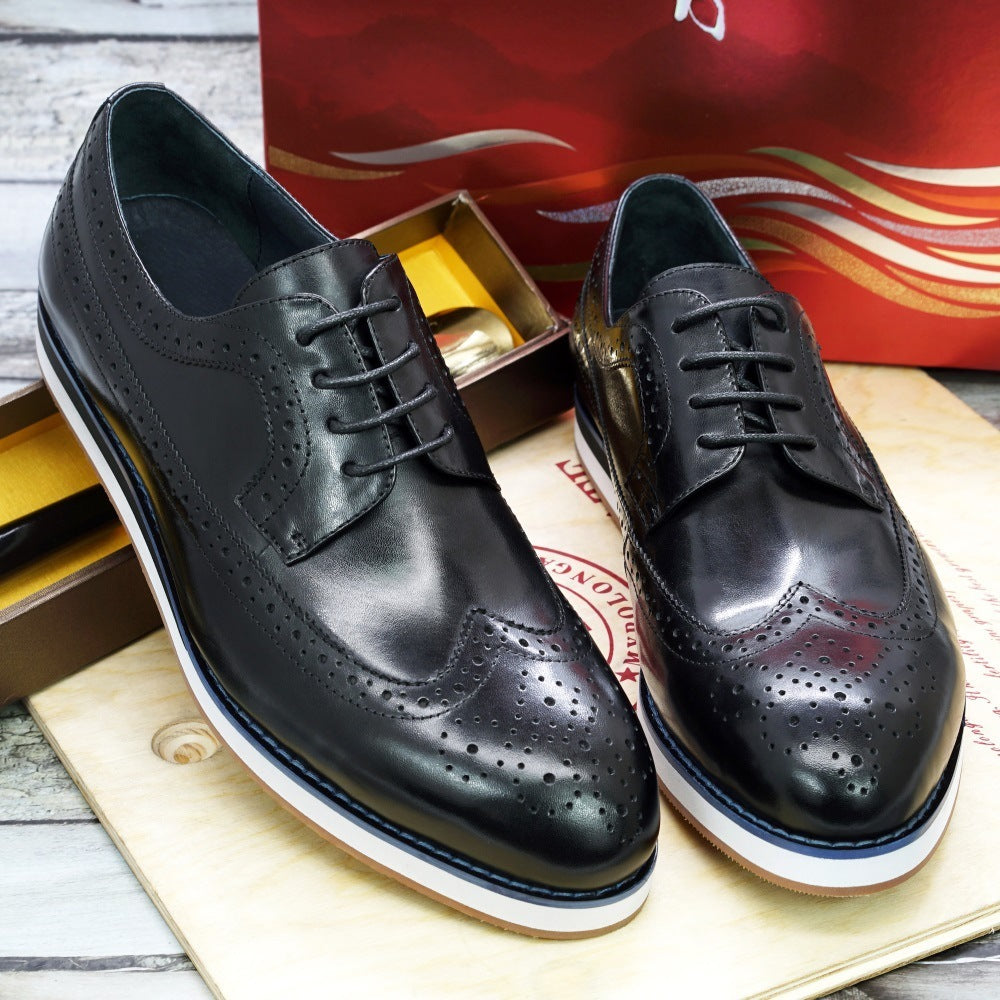 European And American Casual Business Flat Leather Shoes Leather Men's Shoes