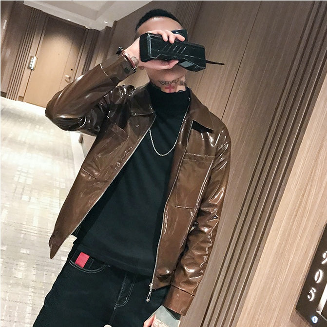 Men's Motorcycle Leather Jacket