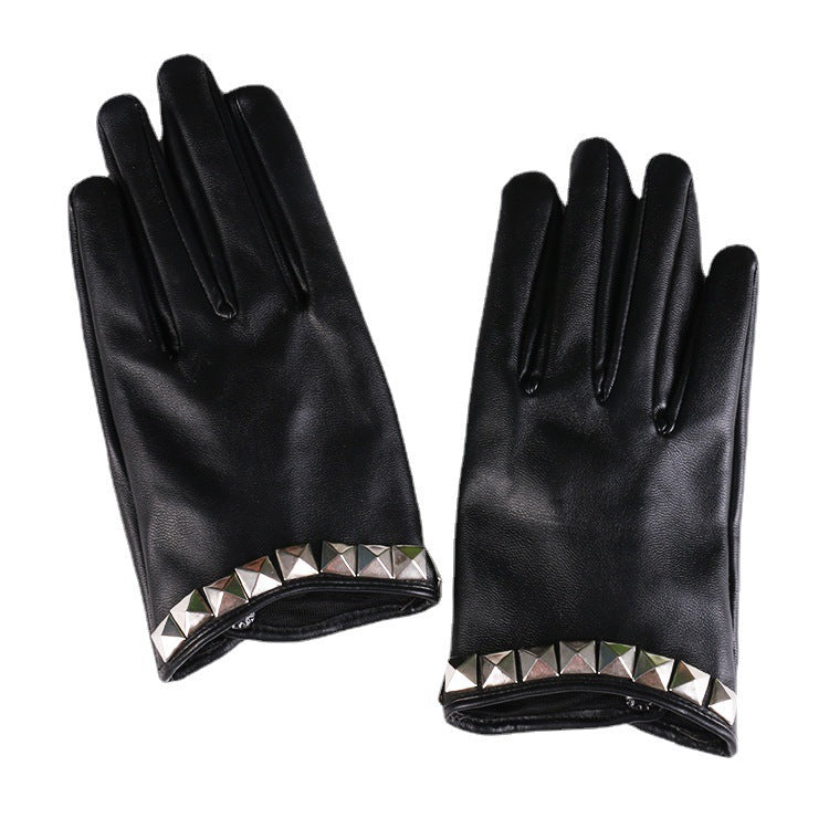 Stylish Leather Ladies Mercerized Lining Gloves