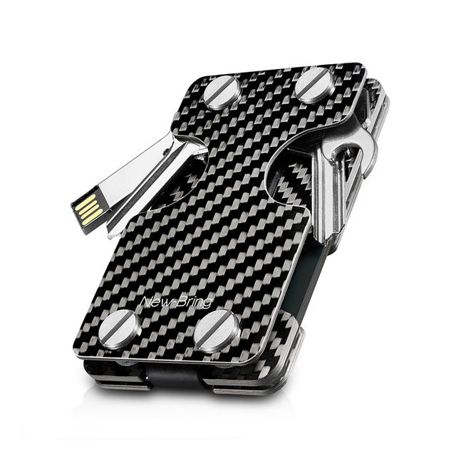 Multifunctional key case men's metal card case