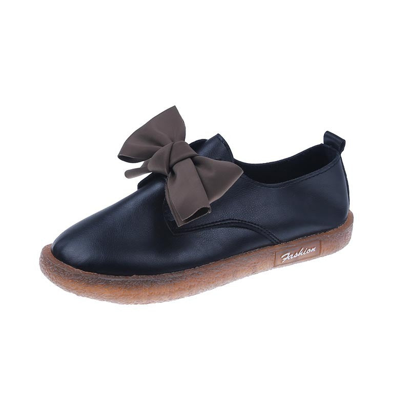 Casual small leather shoes