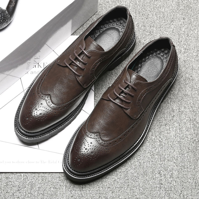 British leather shoes men's formal business shoes