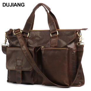 New Genuine Leather Business Bag Handbag