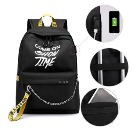 Primary school backpacks rechargeable casual backpacks