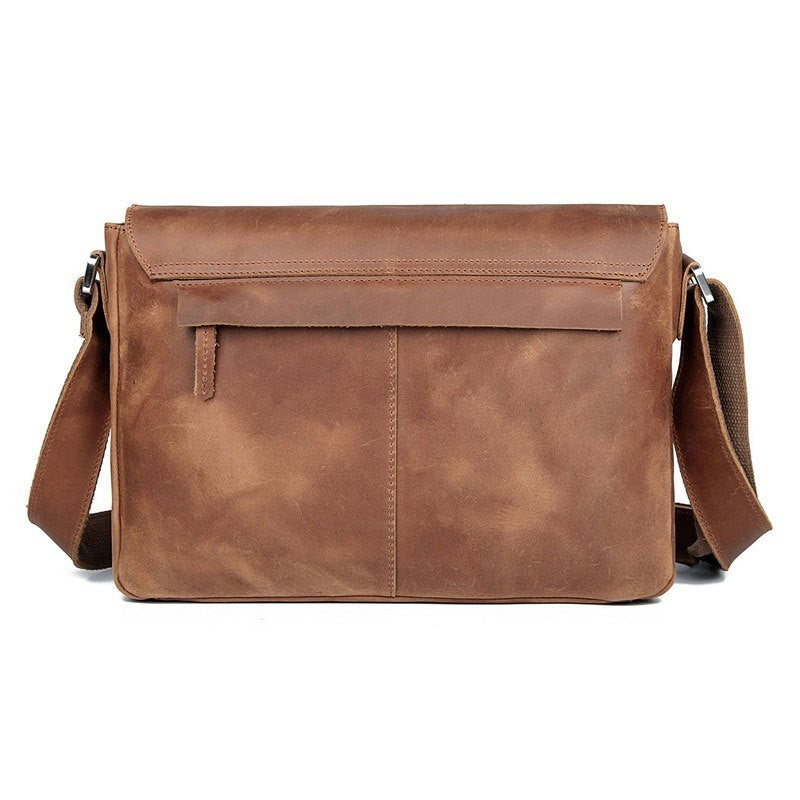 Vintage Leather Crossbody Bag For Men