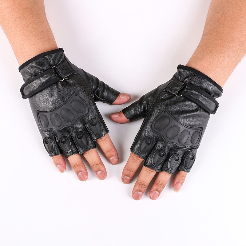 Drivers Perform Outdoor Riding Leather Gloves