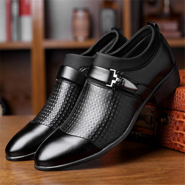 Formal men's leather shoes