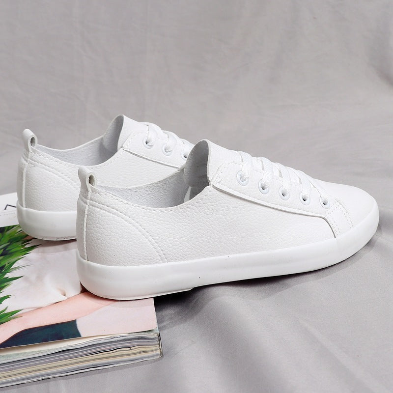 Summer New Leather White Shoes Women's Shoes