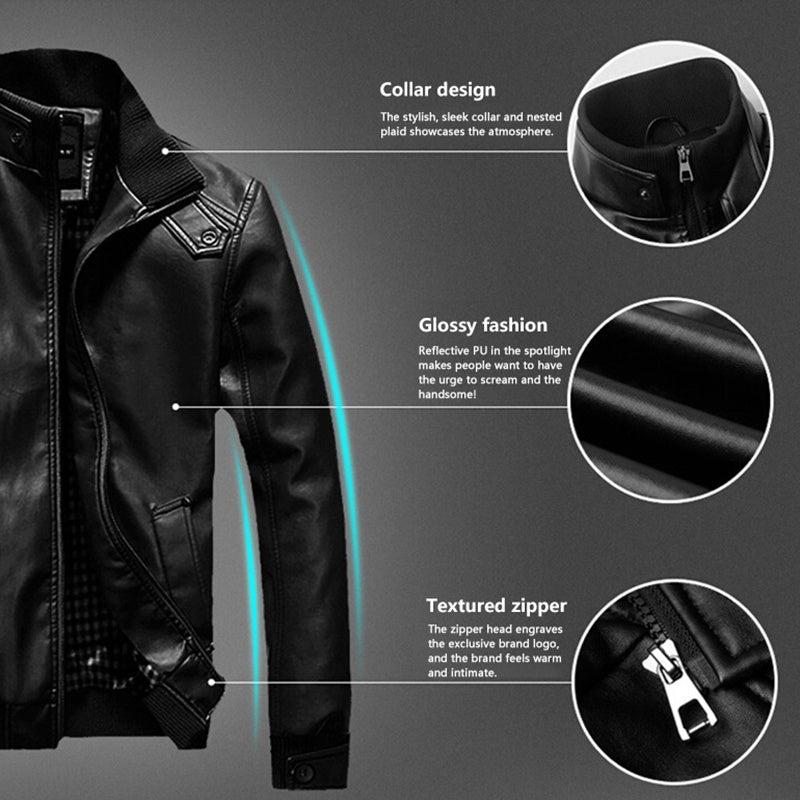 Men's leather jacket