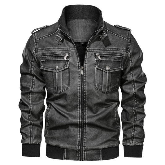 Men's vintage leather jacket