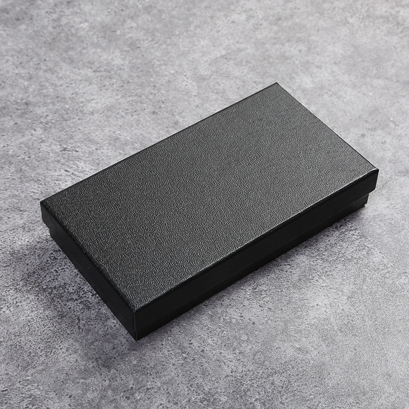 Long wallet box Beautiful black gift box