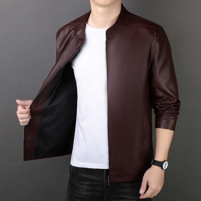 PU Leather Coat Men's Leather Jacket