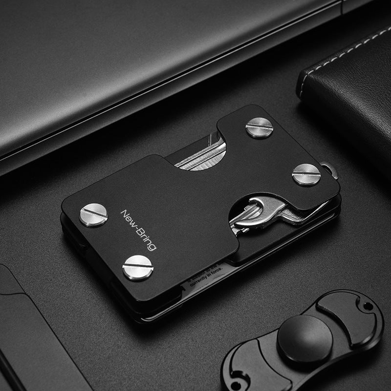 Multifunctional key case men's metal card case