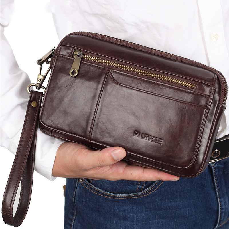 Leather Clutch Men's Envelope Bag Clutch Bag Men's Bag Clutch Large Capacity